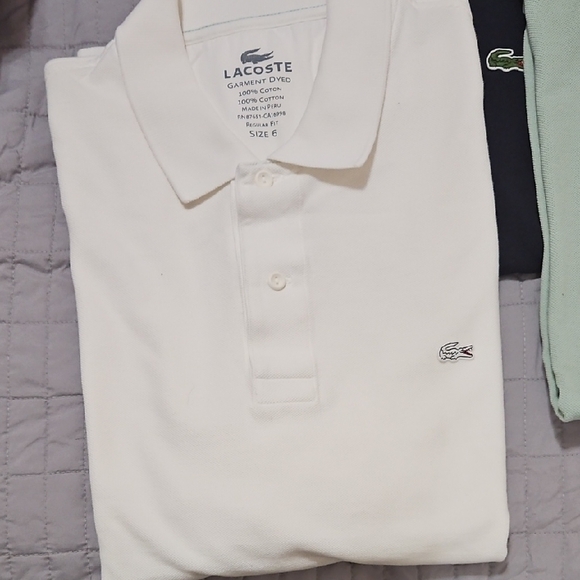 Set Of 7 Lacoste Polo Shirt Set - Red, Blue, Green - Picture 2 of 6